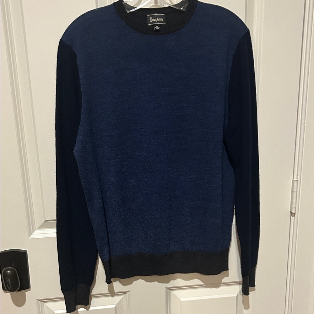 Neiman Marcus Men's Tri-Colored Crewneck Sweater